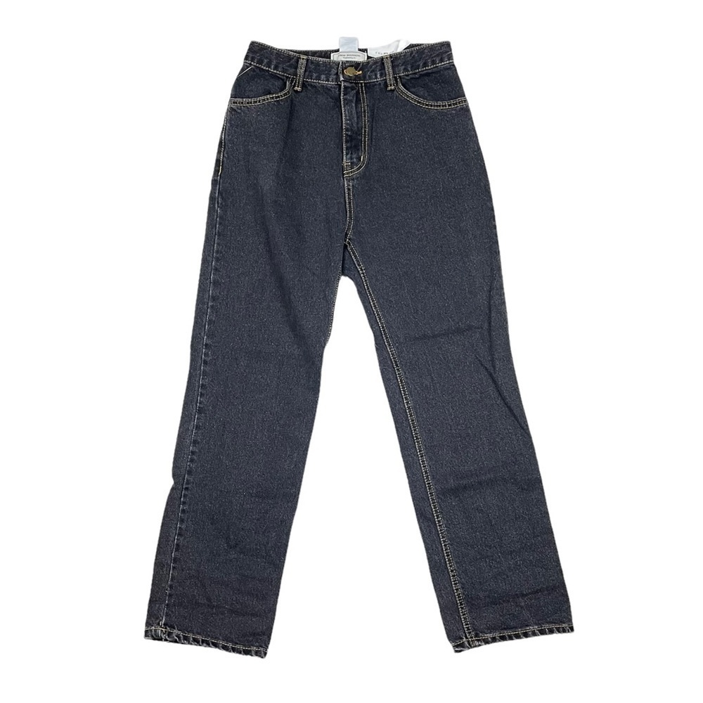 From Beginning High Rise Jeans Women's Size Medium Dark Wash Straight Fit New‎